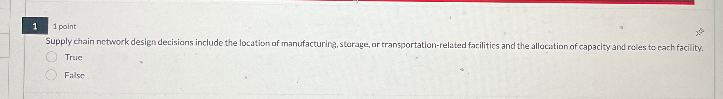  11 point Supply chain network design decisions include the location of