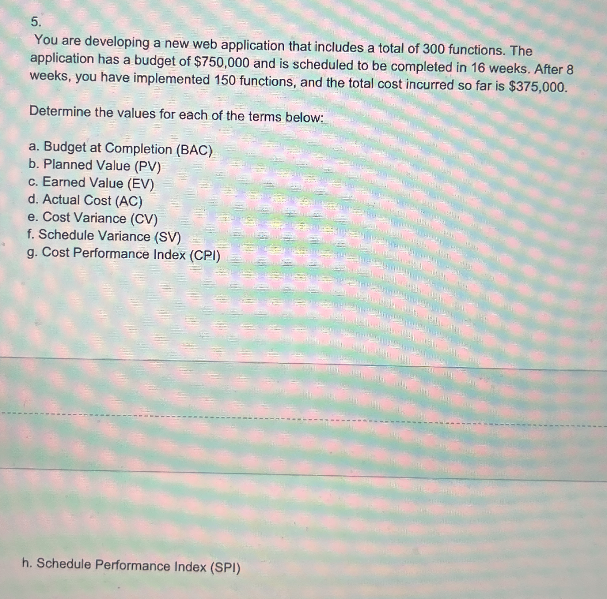  You are developing a new web application that includes a total