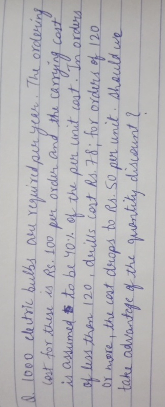  Provide me a handwritten solution and not an ai generated response.