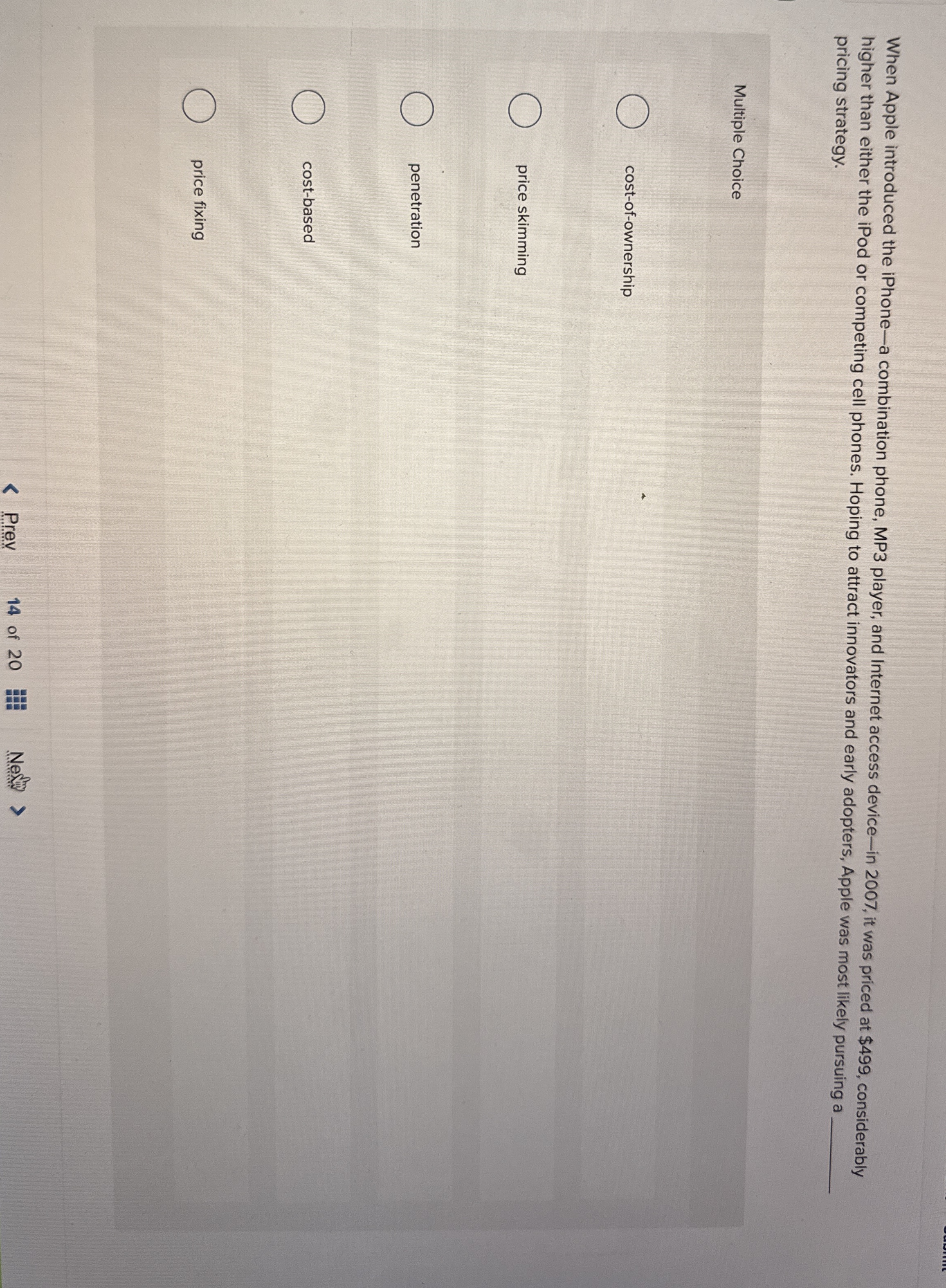  When Apple introduced the iPhone-a combination phone, MP3 player, and Internet