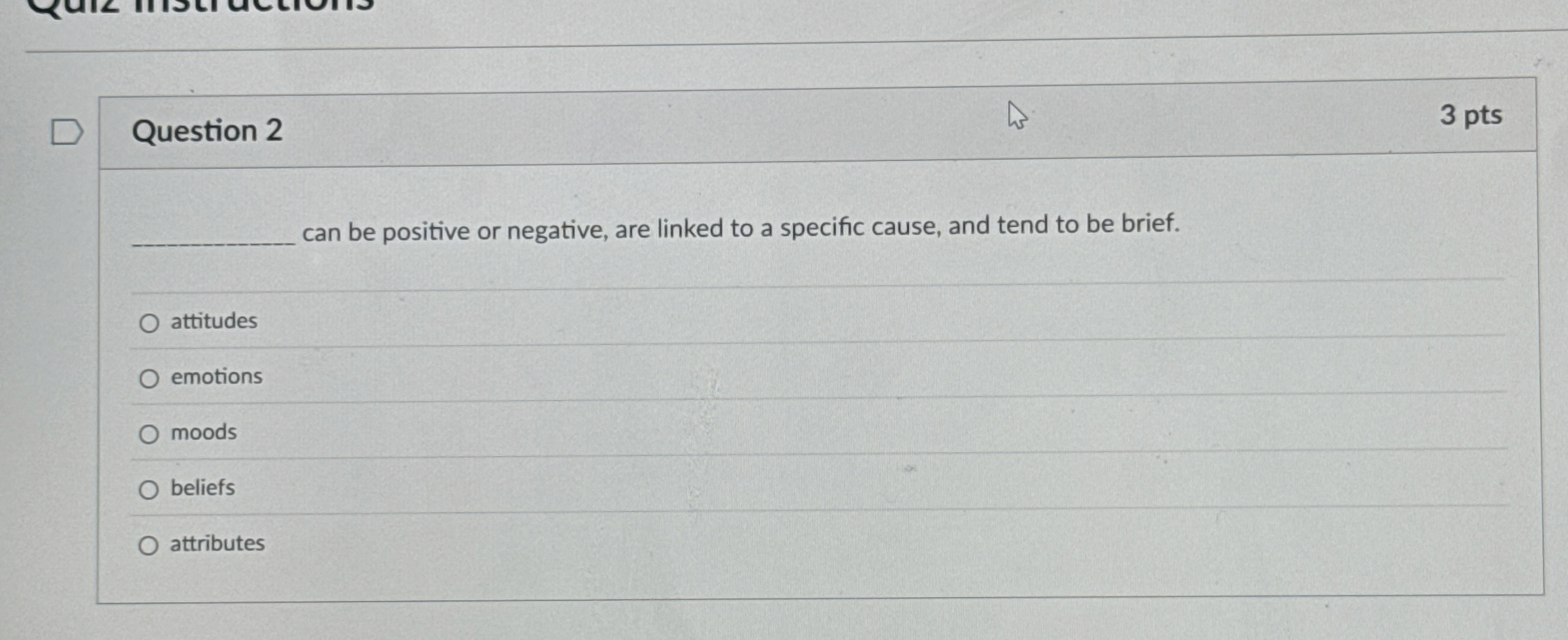  Question 2 can be positive or negative, are linked to a