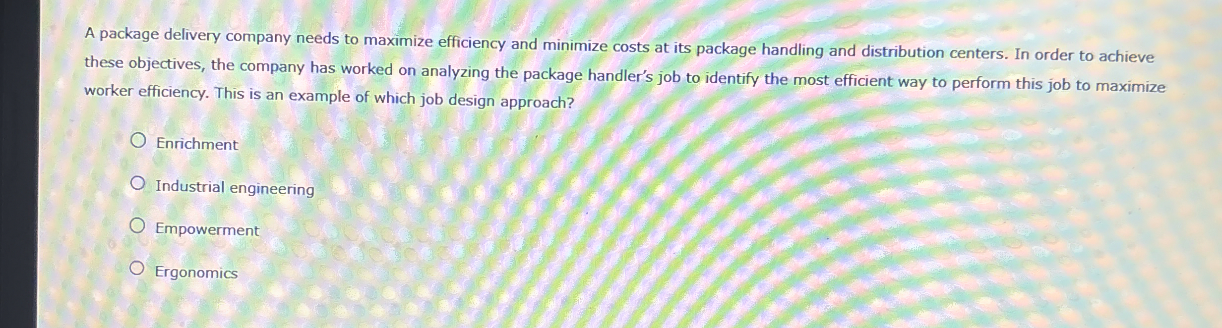  A package delivery company needs to maximize efficiency and minimize costs