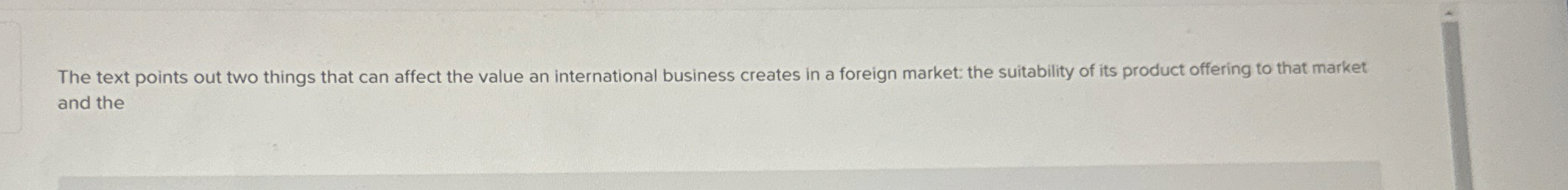  The text points out two things that can affect the value