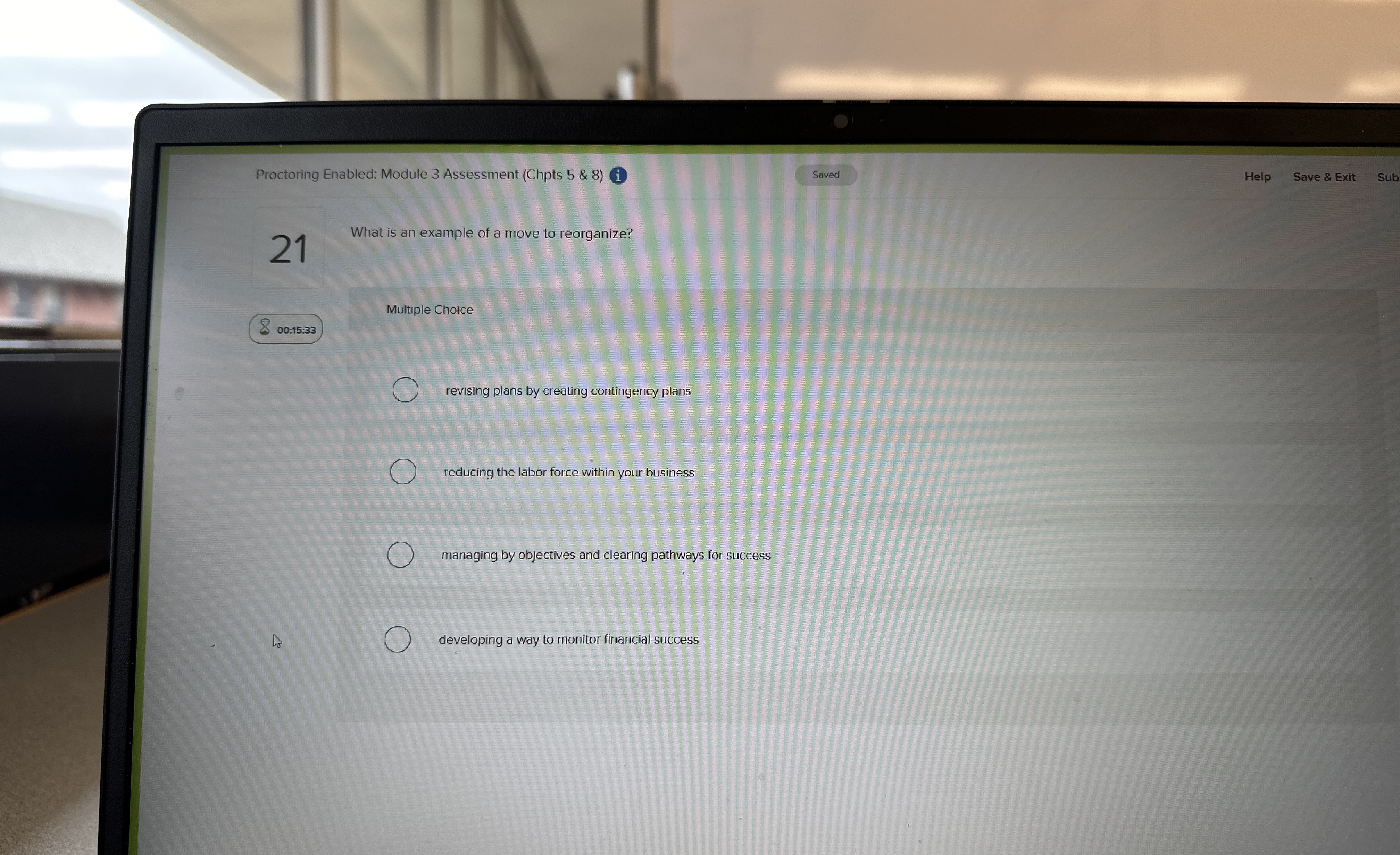  Proctoring Enabled: Module 3 Assessment (Chpts 5 & 8) What is