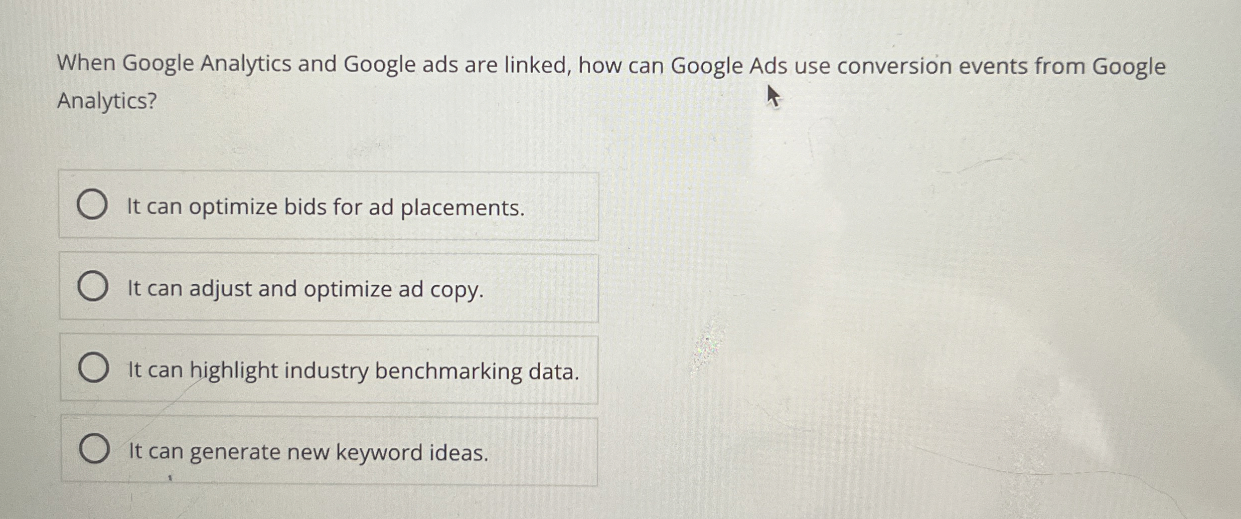  When Google Analytics and Google ads are linked, how can Google
