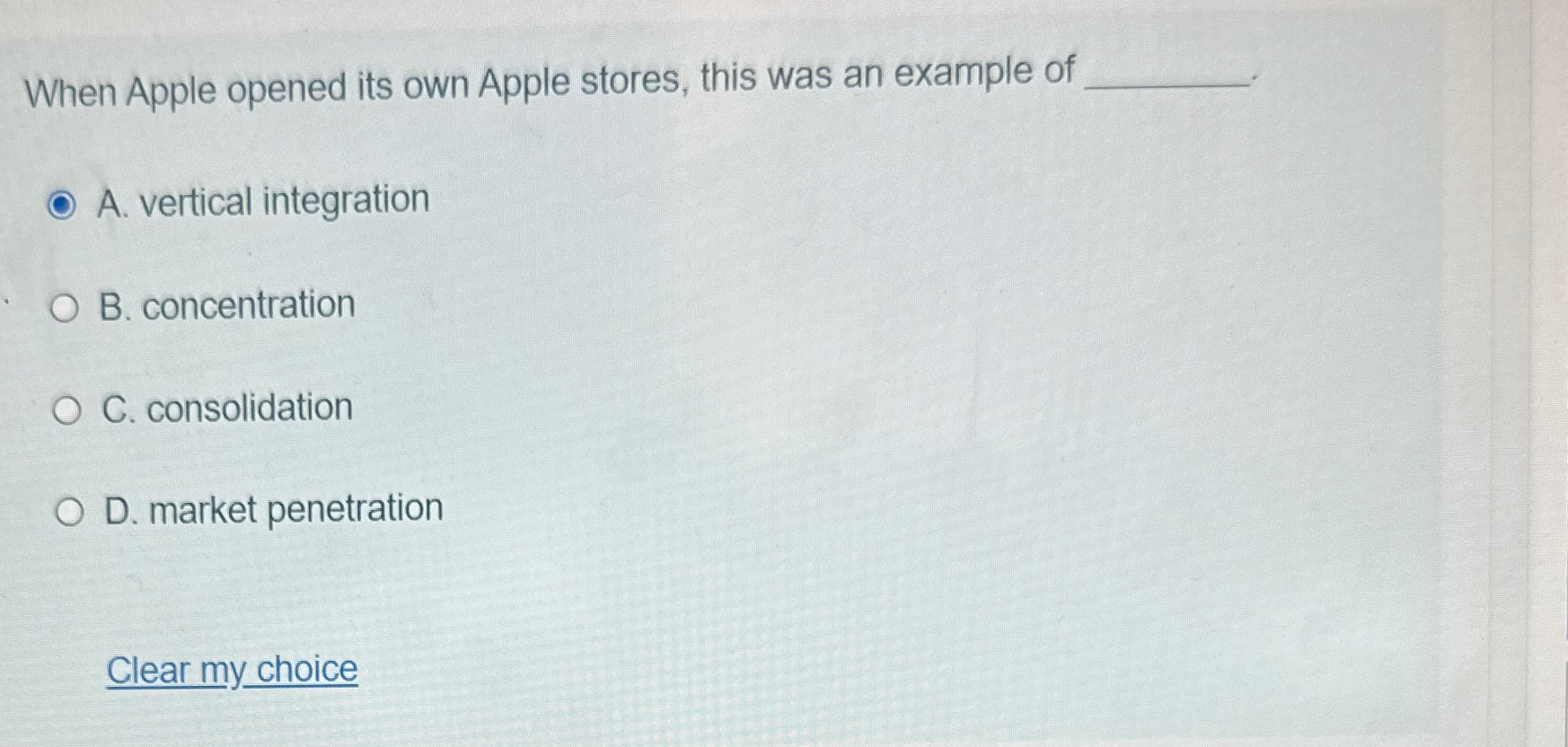  When Apple opened its own Apple stores, this was an example