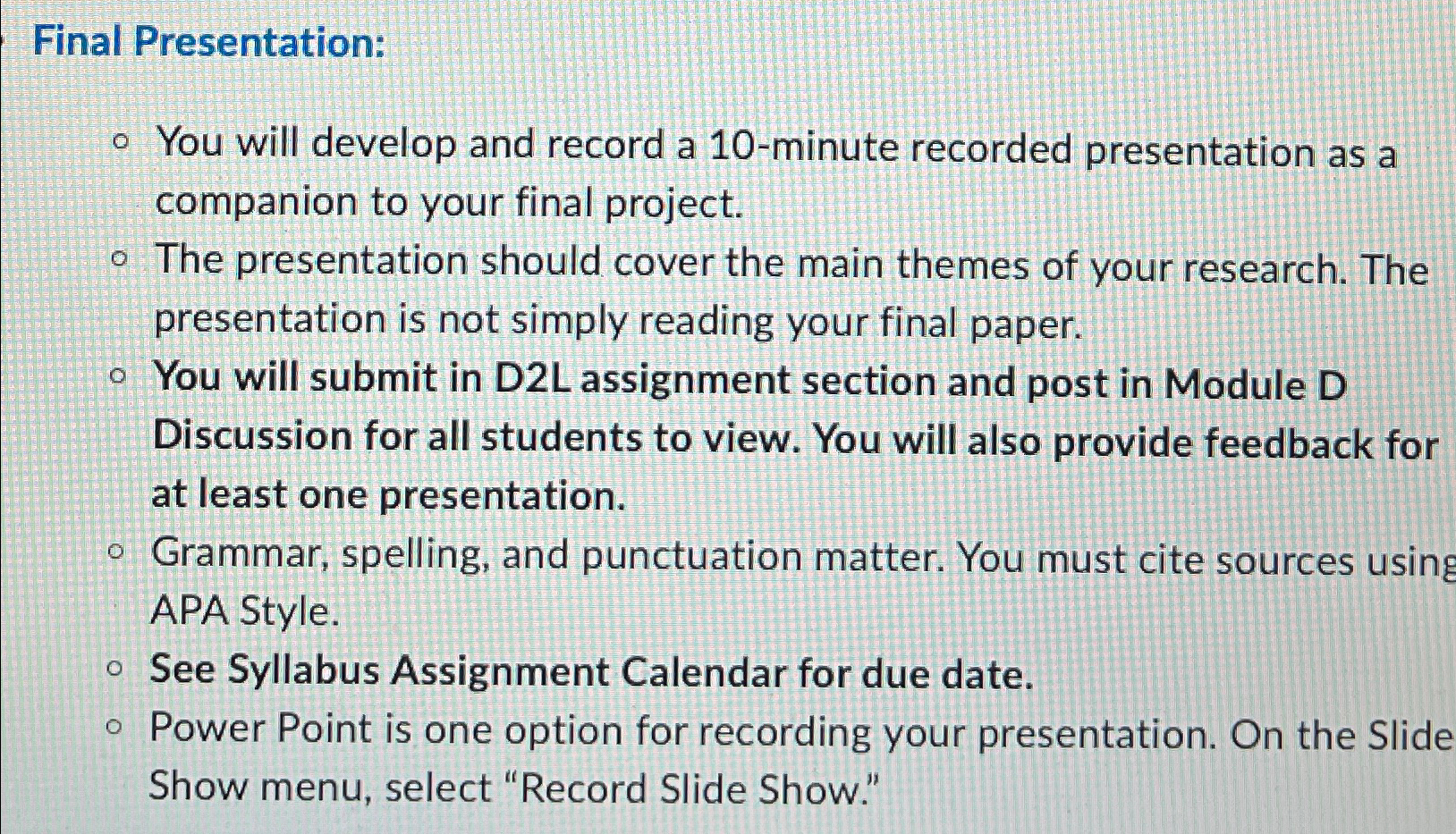  Final presentation Final Presentation for public administration foundation subject. You will