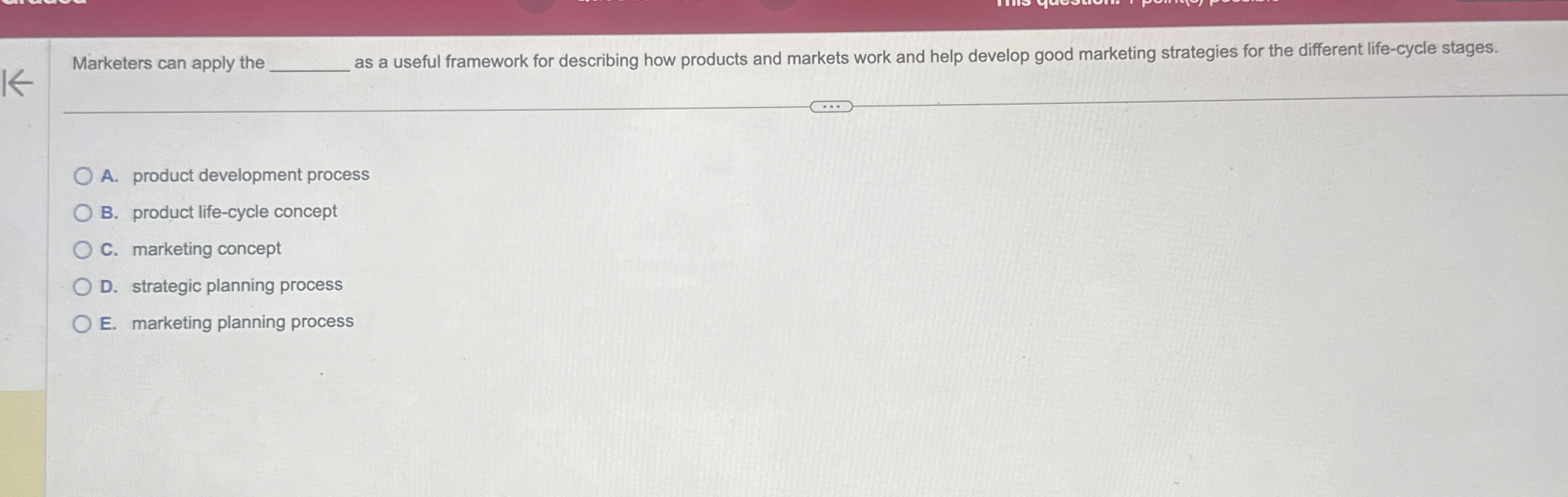  Marketers can apply the as a useful framework for describing how