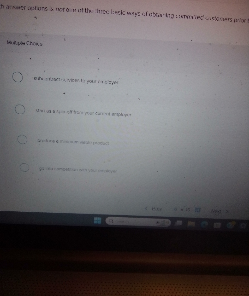  hanswer options is not one of the three basic ways of