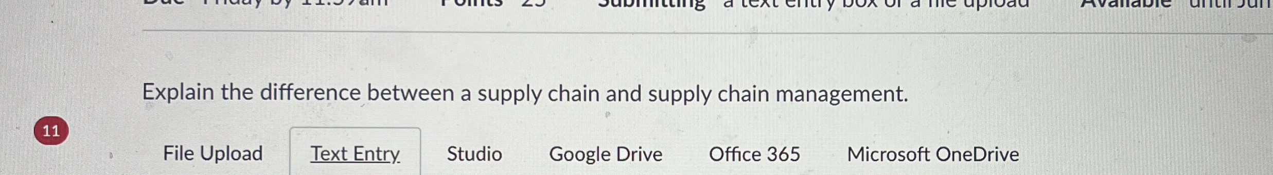  Explain the difference between a supply chain and supply chain management.