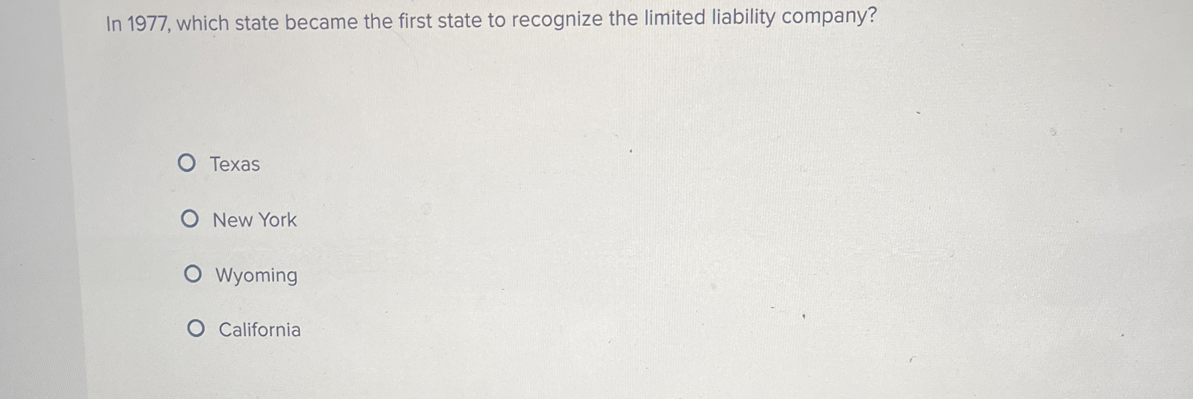  In 1977, which state became the first state to recognize the