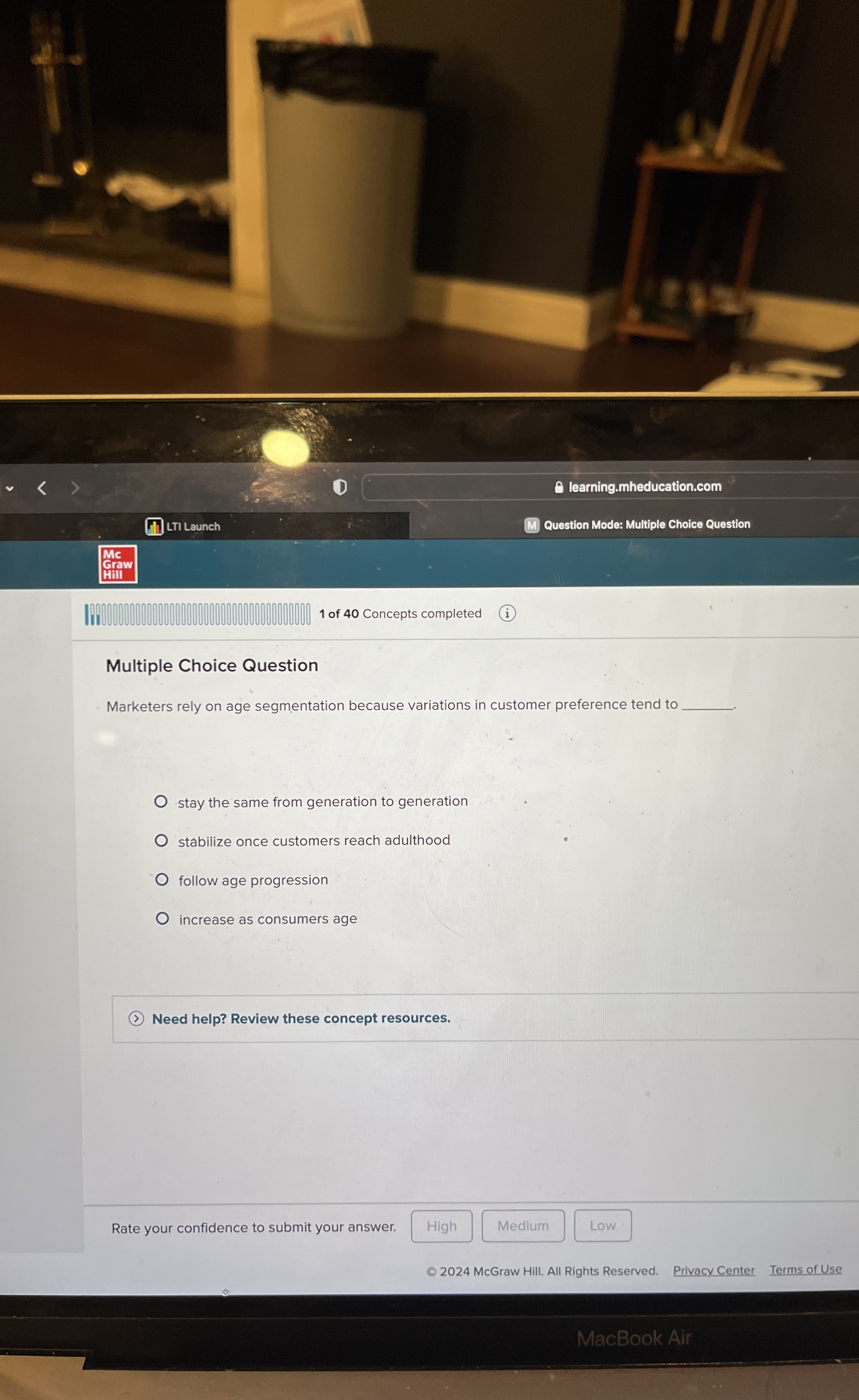  Multiple Choice Question Marketers rely on age segmentation because variations in