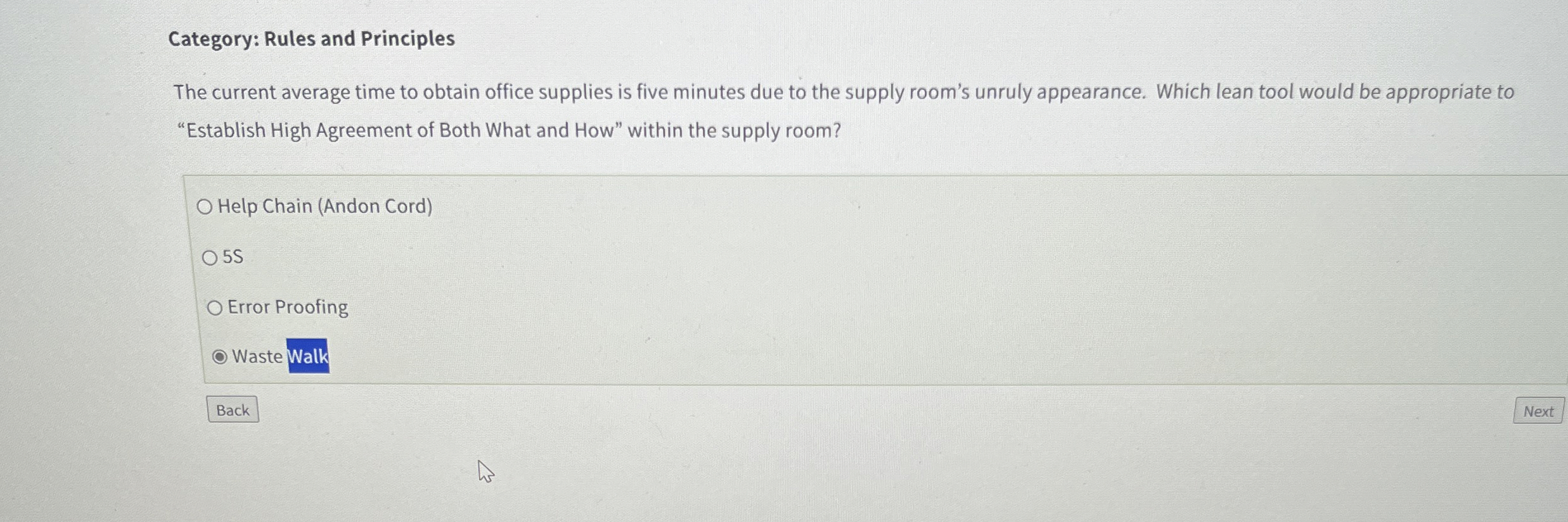  Category: Rules and Principles The current average time to obtain office