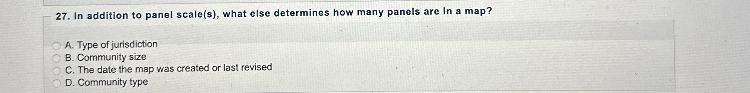  In addition to panel scale(s), what else determines how many panels