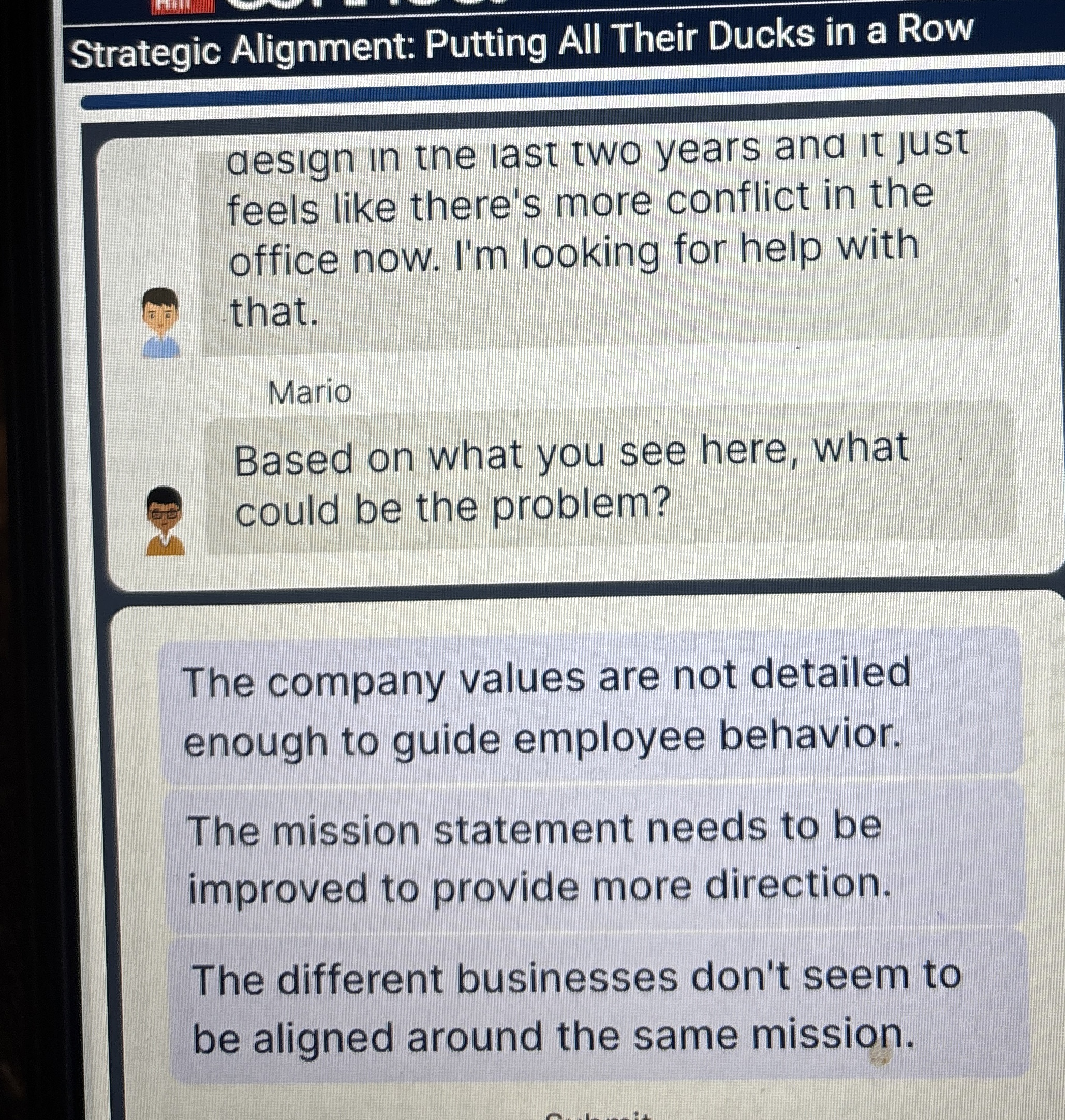  Strategic Alignment: Putting All Their Ducks in a Row design in