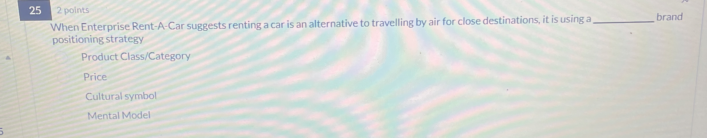  252 points When Enterprise Rent-A-Car suggests renting a car is an