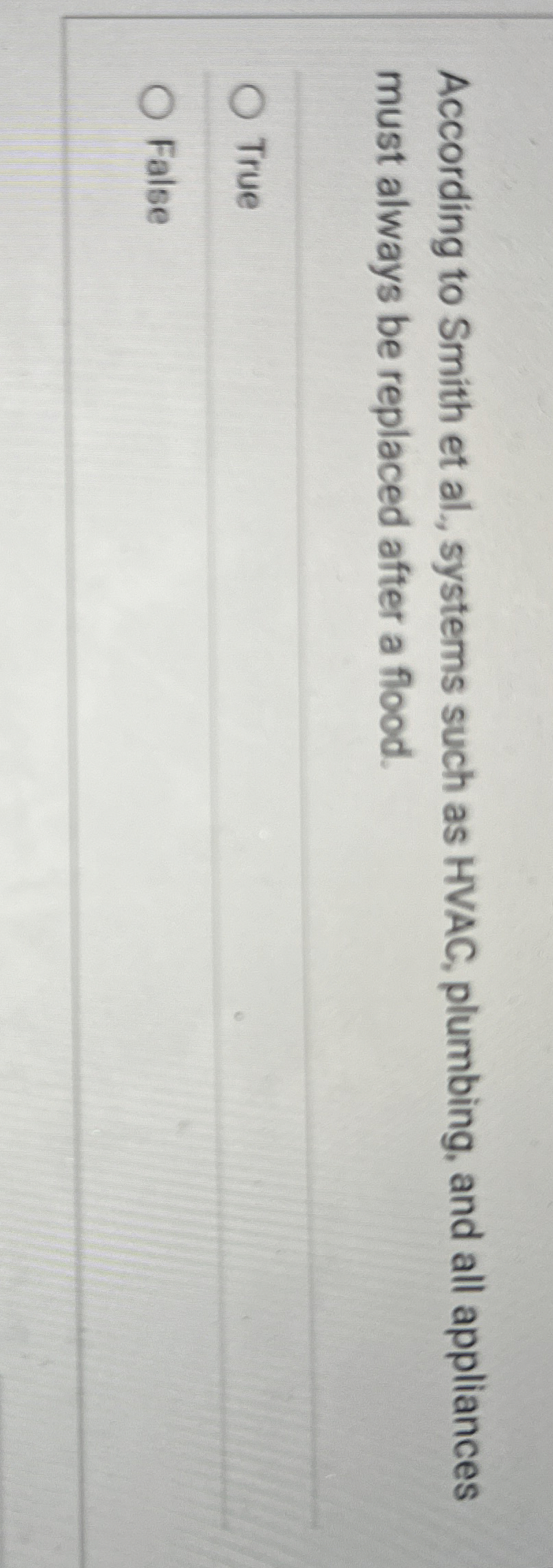  According to Smith et al., systems such as HVAC, plumbing, and
