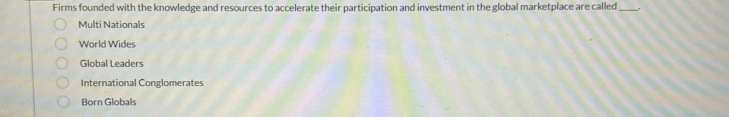  Firms founded with the knowledge and resources to accelerate their participation