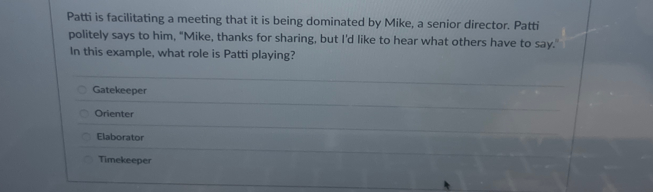  Another term for the nominal group technique is absentee brainstorming evaluative