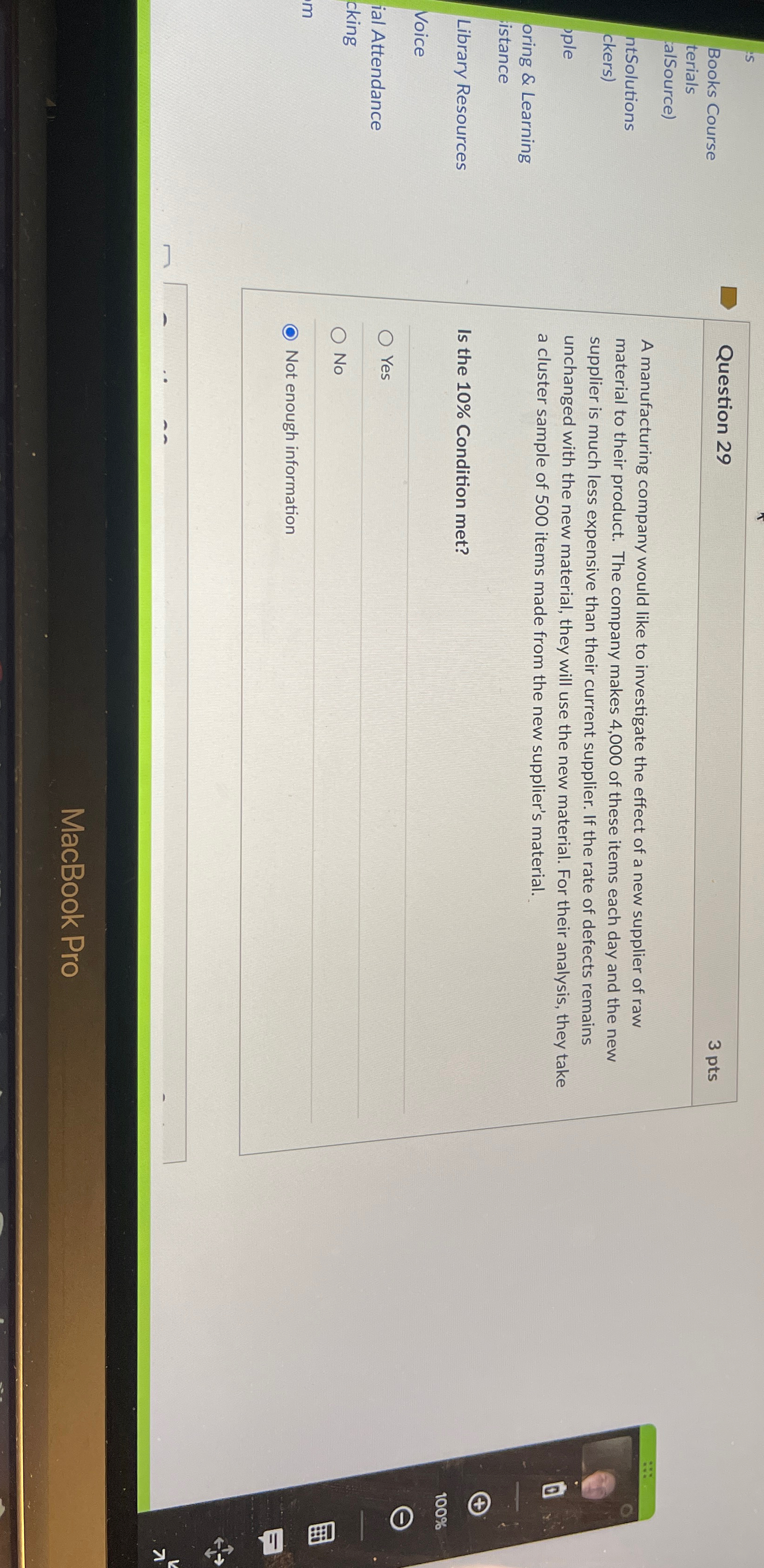  Books Course Question 29 3 pts terials alSource) ntSolutions ckers) sple