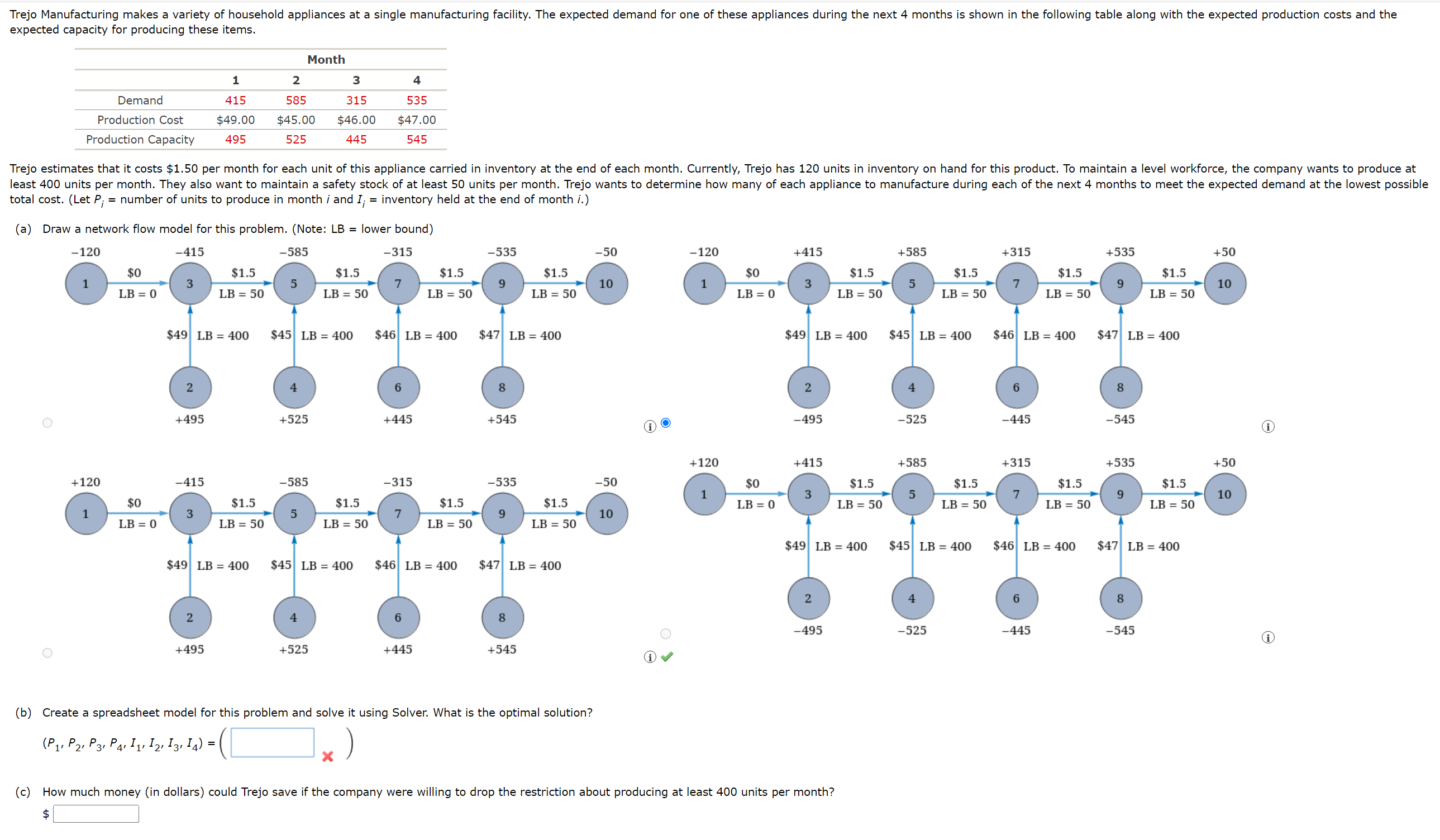  Part (A) is already correct, just need help with part (B)