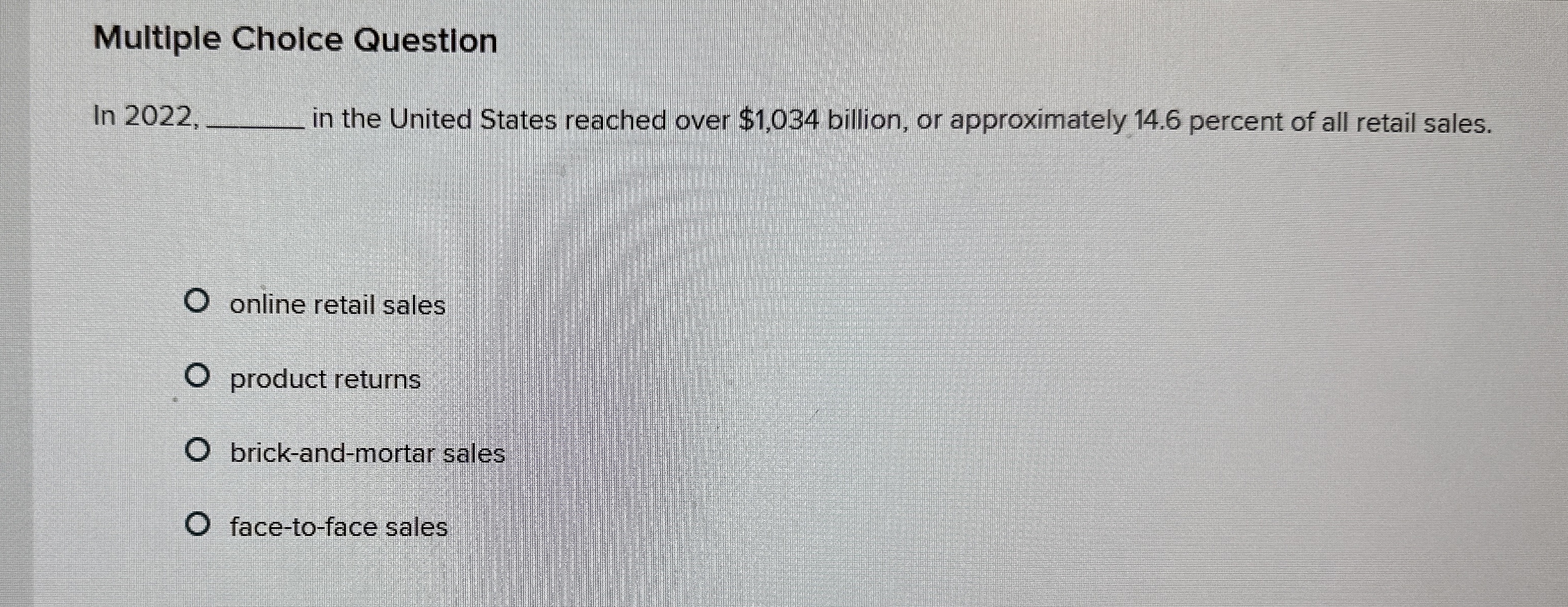  Multiple Choice Question In 2022,q, in the United States reached over