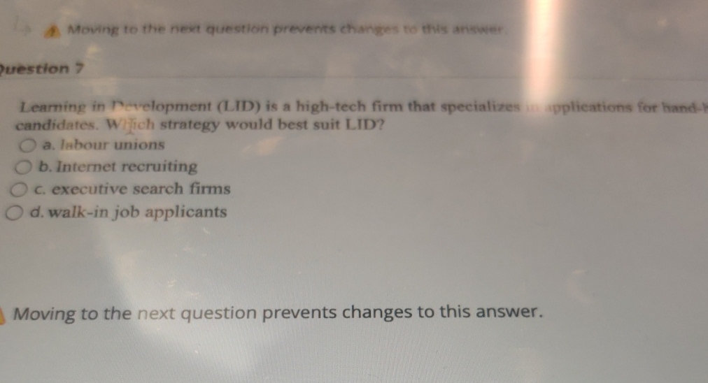  Moving to the next question prevents changes to this answer. uestion