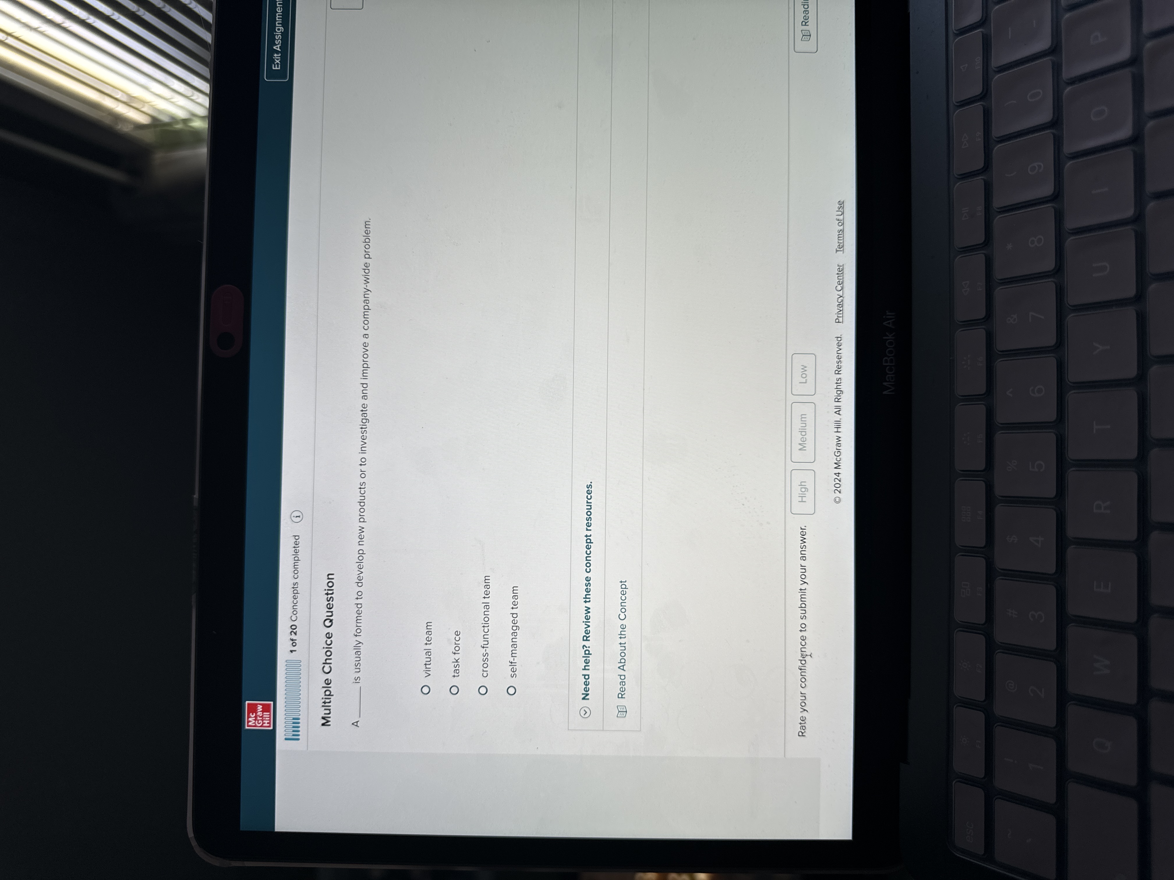  Multiple Choice Question A s usually formed to develop new products