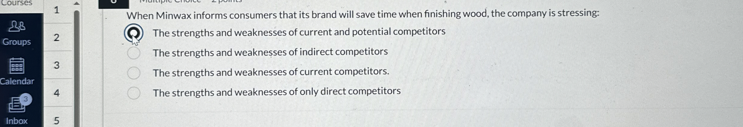  Courses 1 When Minwax informs consumers that its brand will save
