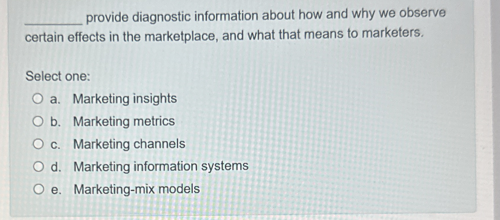  provide diagnostic information about how and why we observe certain effects