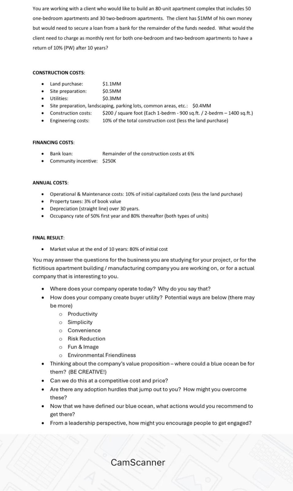  Using the given the information answer the following (Is a ficticious