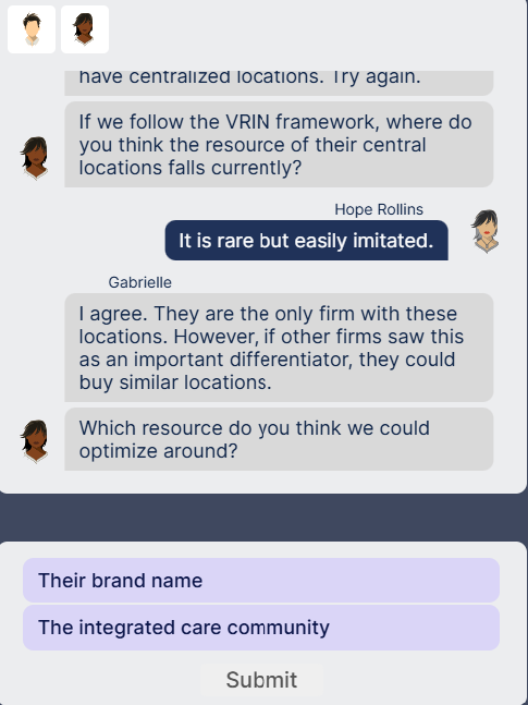  nave centralzed locatons. Iry agan. If we follow the VRIN framework,