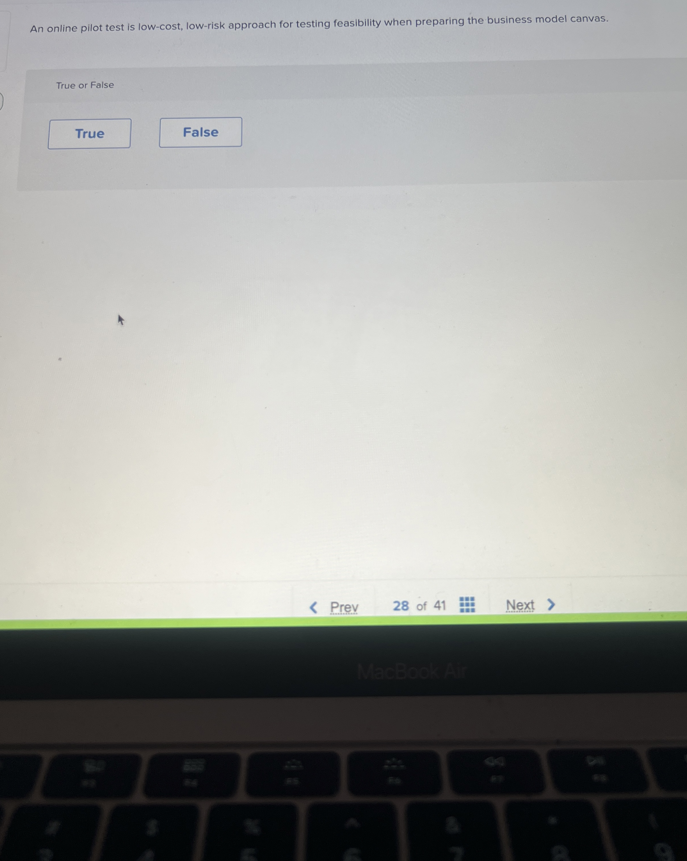  An online pilot test is low-cost, low-risk approach for testing feasibility