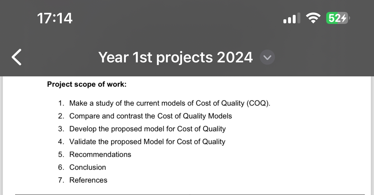  17:14 all 524 Year 1st projects 2024 Project scope of work: