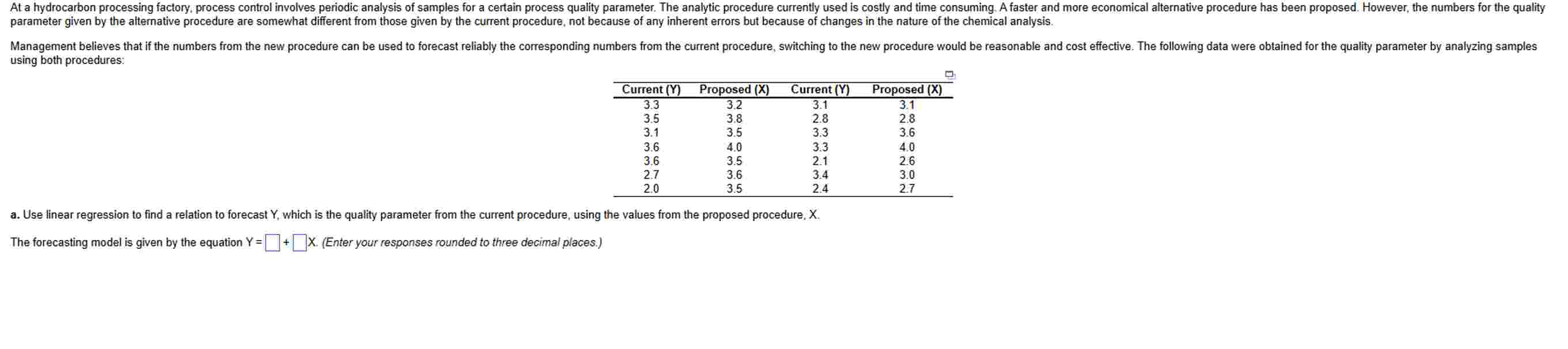  PLEASE HELP a. Use linear regression to find a relation to