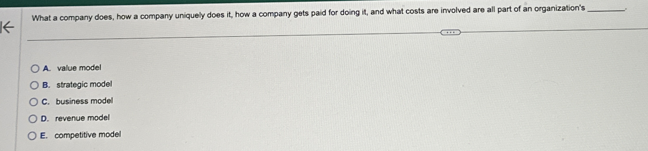  What a company does, how a company uniquely does it, how