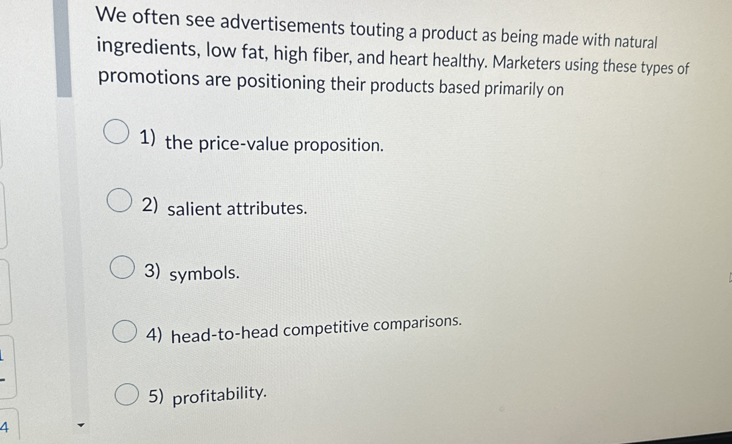  We often see advertisements touting a product as being made with