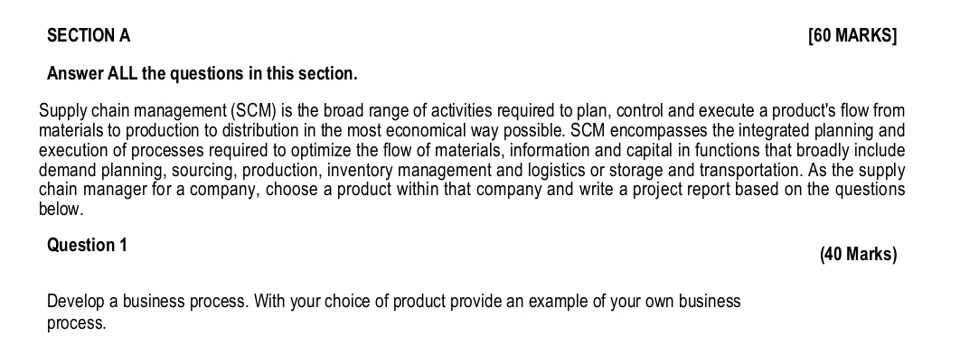  SECTION A [60 MARKS] Answer ALL the questions in this section.