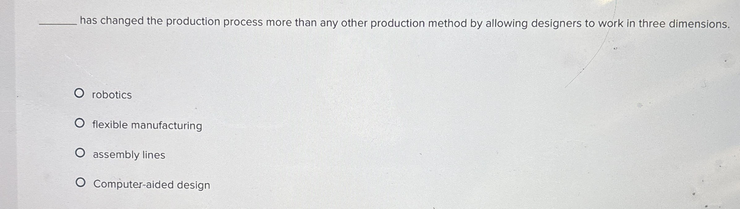  A specialized area in management that converts or transforms resources into