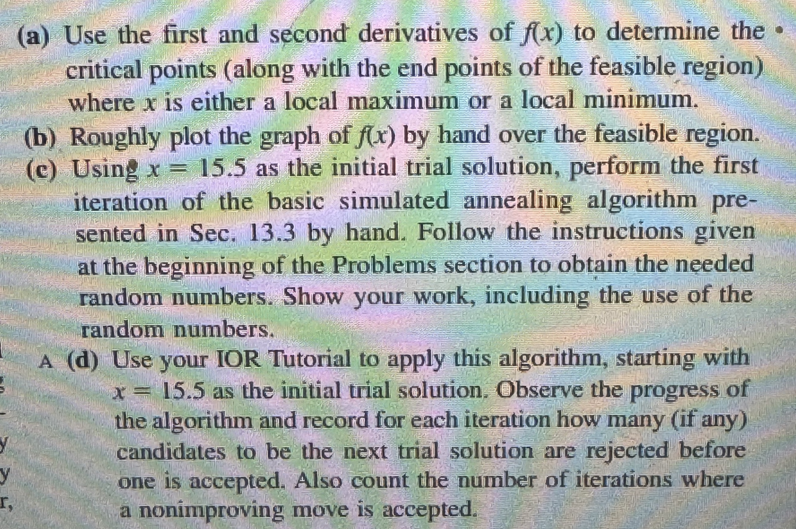  Please solve question d in excel not ior tutorial (this is