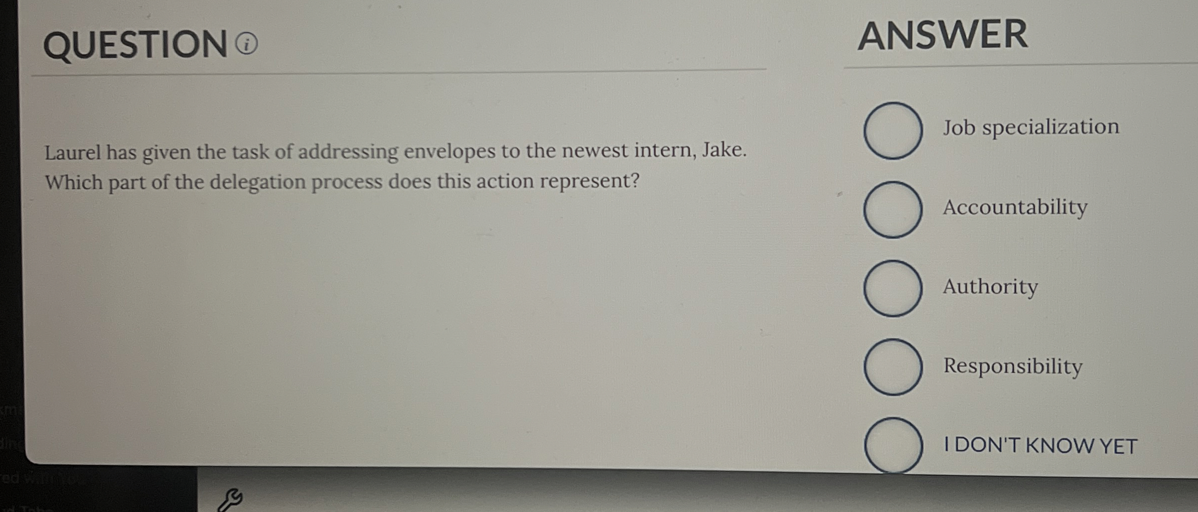  QUESTION ( Laurel has given the task of addressing envelopes to
