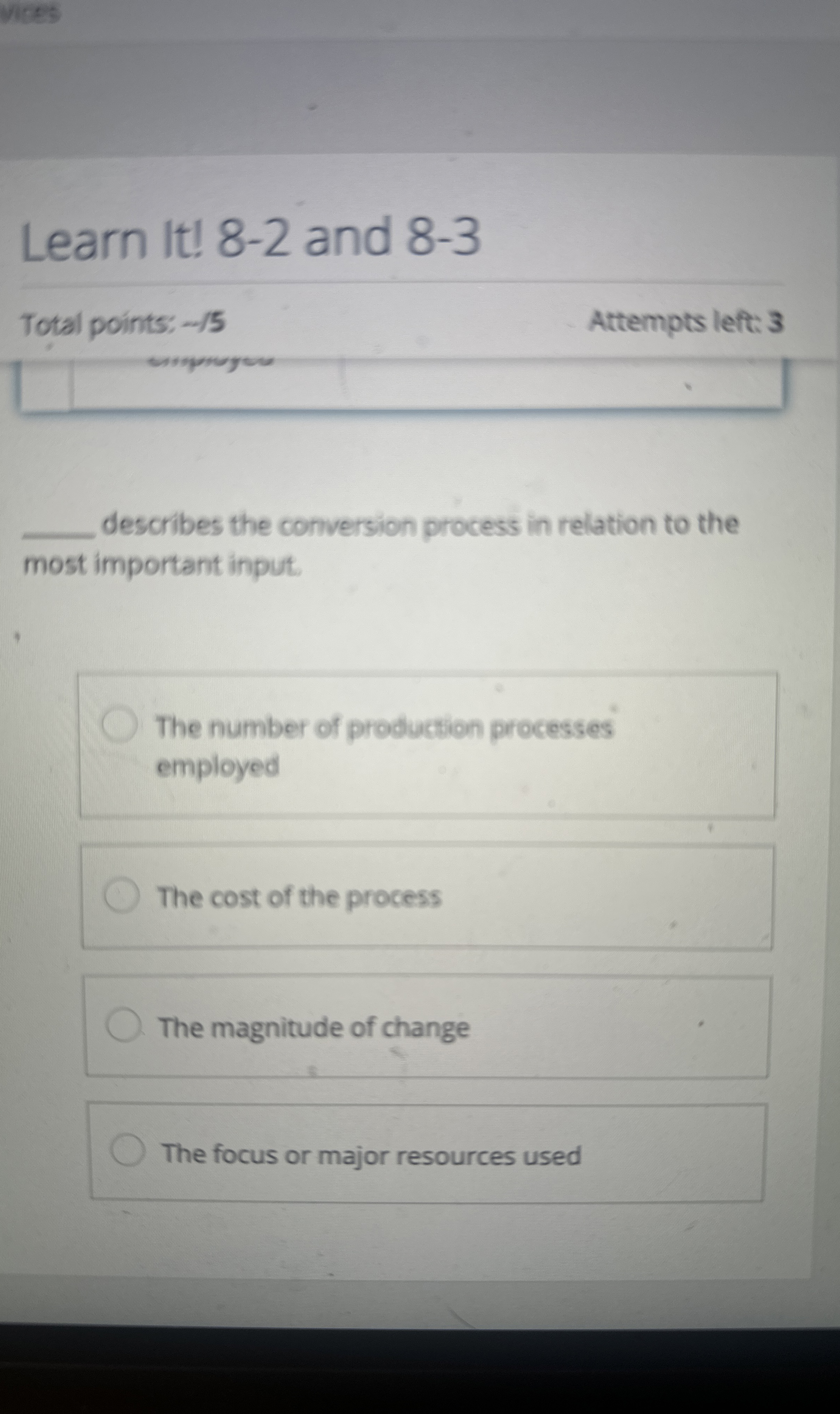  Steps for Vices Learn It!8-2 and 8-3 Total points: -5 Attempts