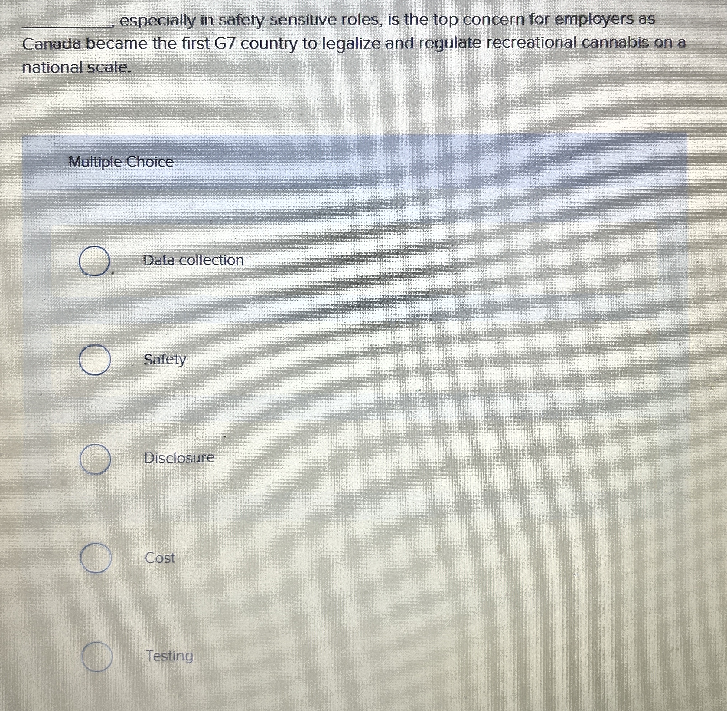  especially in safety-sensitive roles, is the top concern for employers as