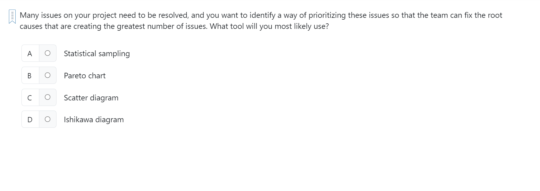  Many issues on your project need to be resolved, and you