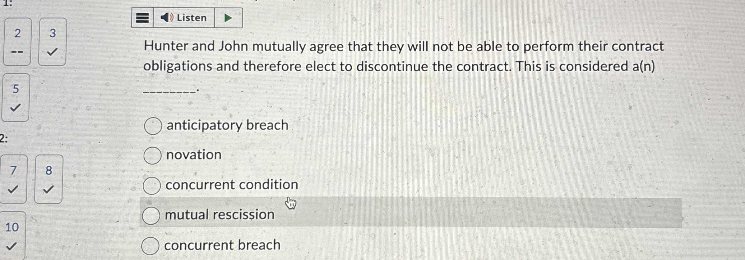  2 3 Hunter and John mutually agree that they will not