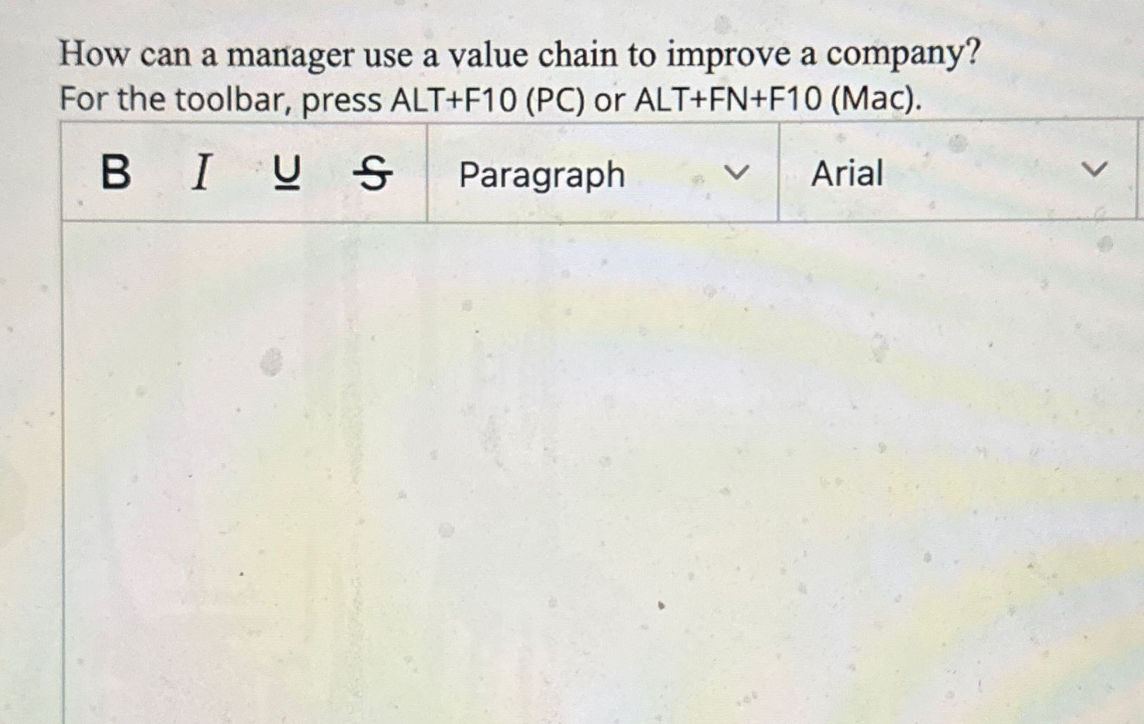  How can a manager use a value chain to improve a