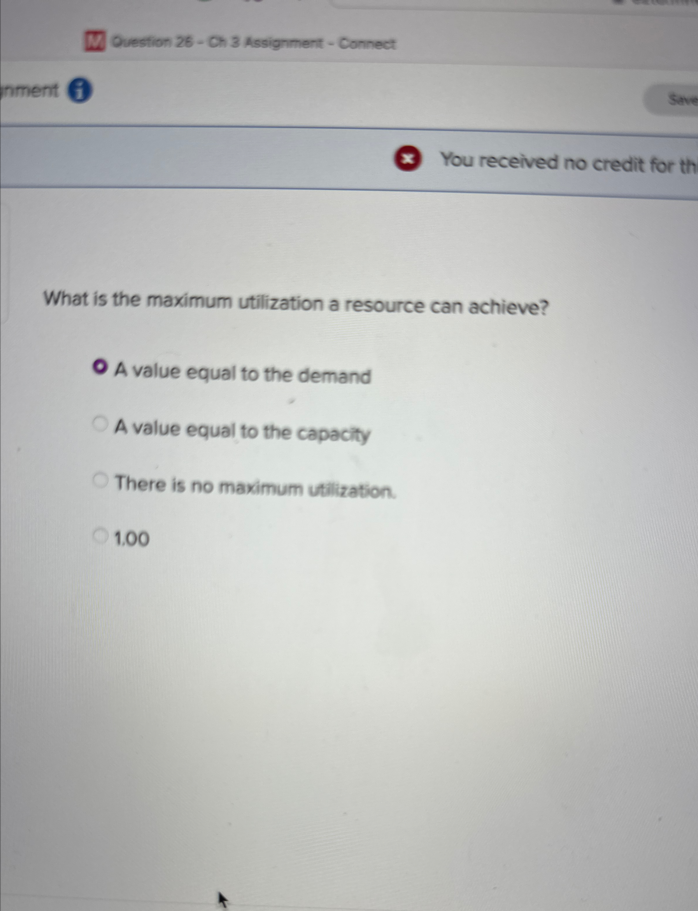  Question 26- Oh 3 Assignment - Connect nment 8 You received