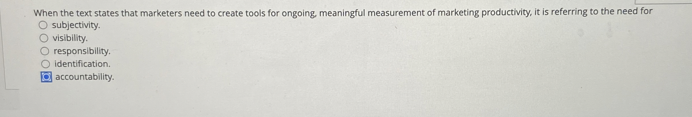  When the text states that marketers need to create tools for