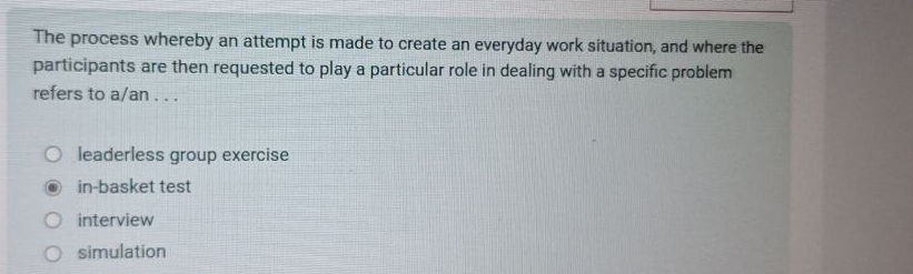  The process whereby an attempt is made to create an everyday