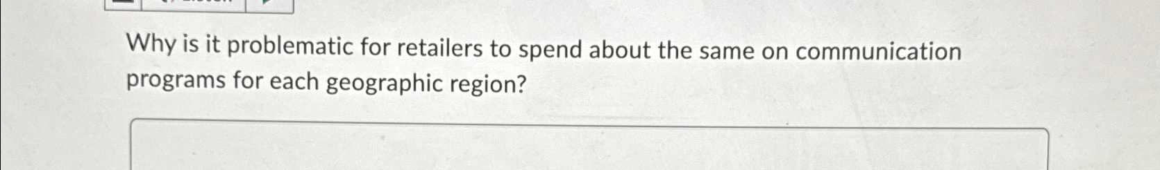  Why is it problematic for retailers to spend about the same